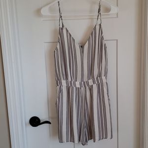 American Eagle Striped Strappy Romper